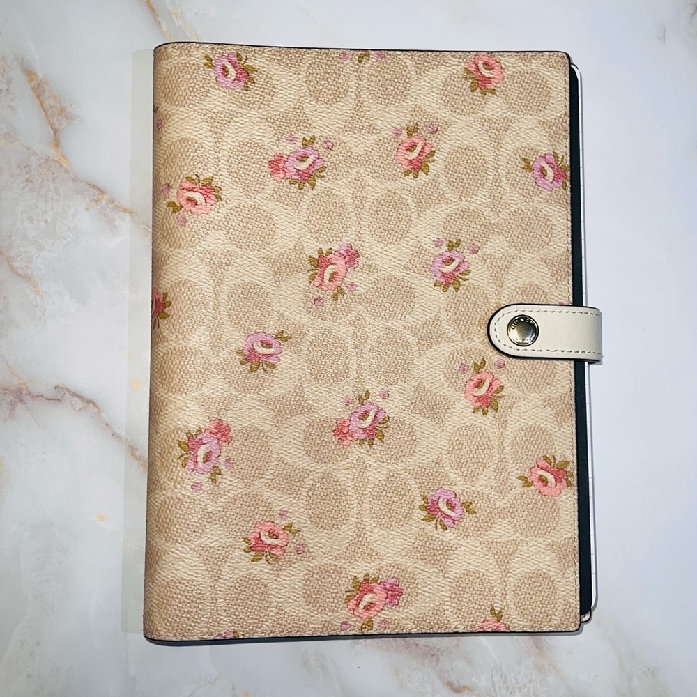 NWT COACH NOTEBOOK in Signature Canvas Floral
